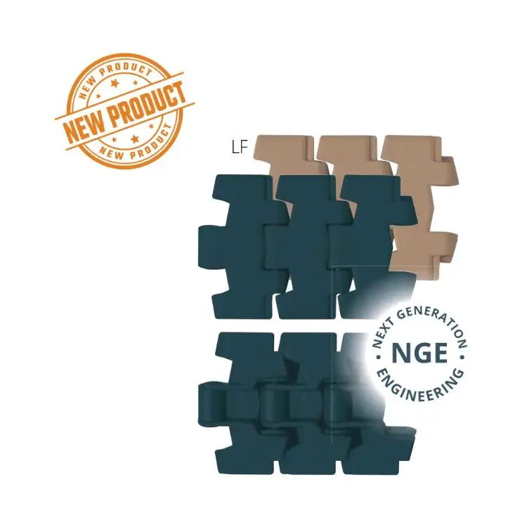 B00004 877-878 Series Side Flexing - Small Radius - Flat Top - Tab