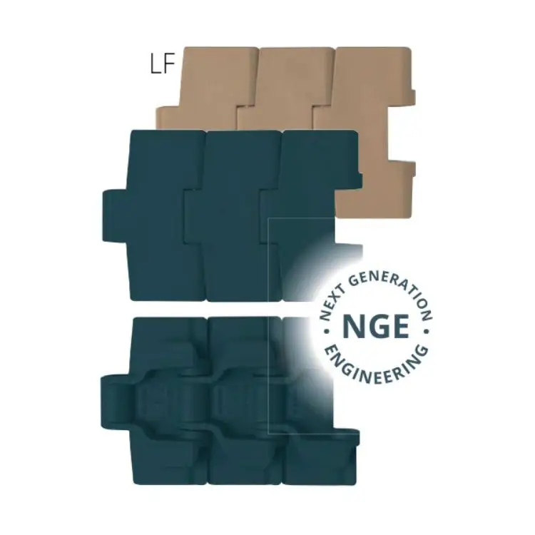 B00006 880 Tab BO Series - Side Flexing - Flat Top - Tab - Small Radius