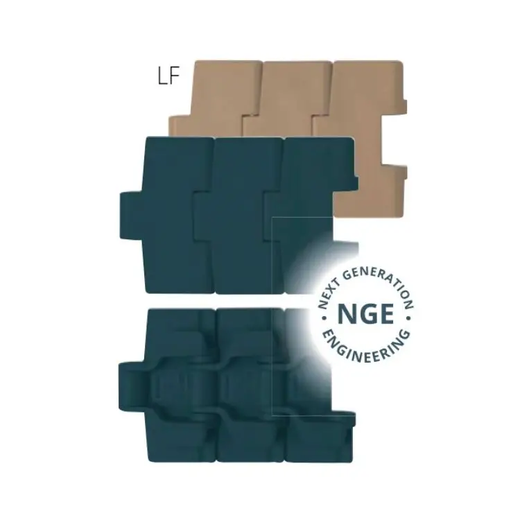 B00006 880 Tab Series - Side Flexing - Flat Top - Tab