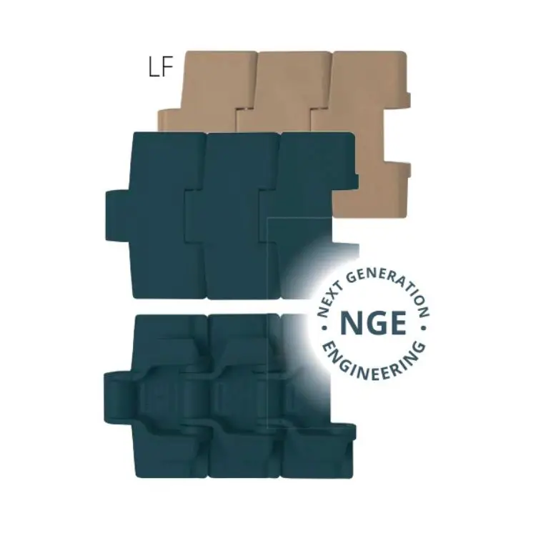 B00006 880P Series - Side Flexing - Flat Top - Tab - with plastic pin